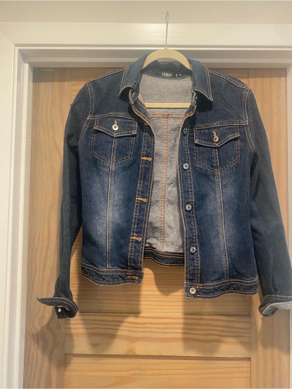 Laundry By Shelli Segal Dark Blue Denim Jacket